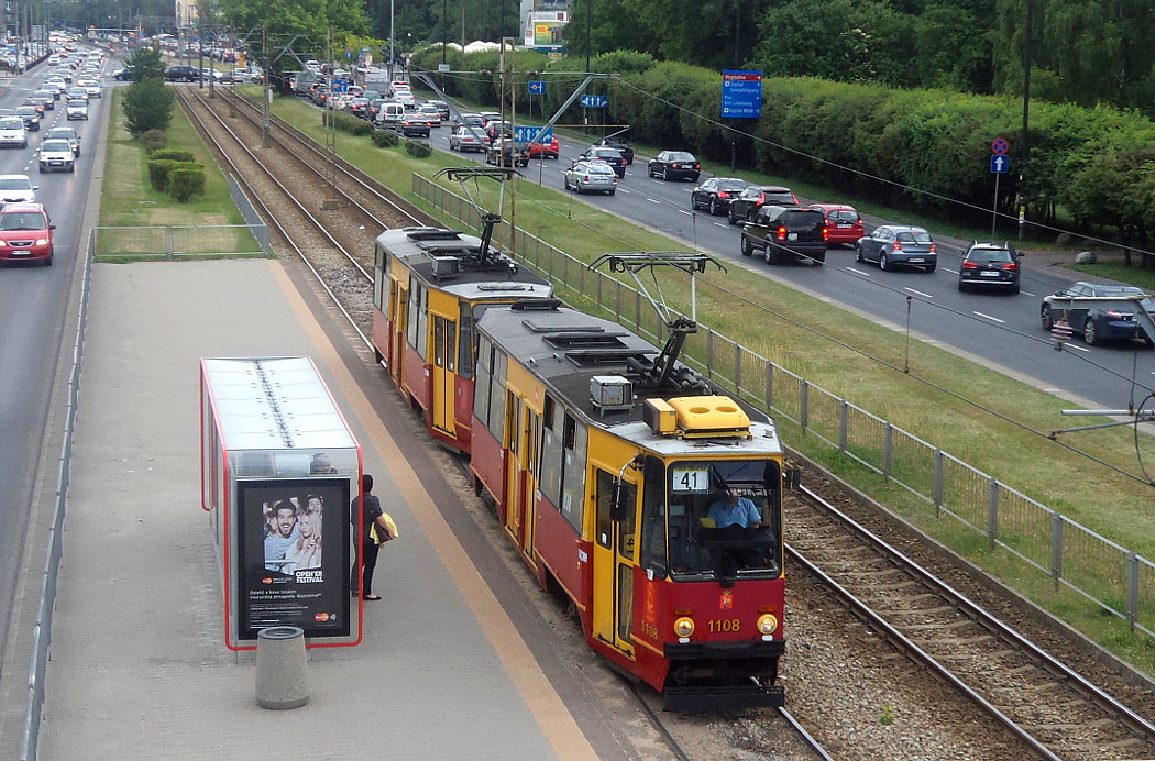 Варшава, Konstal 105Na № 1108