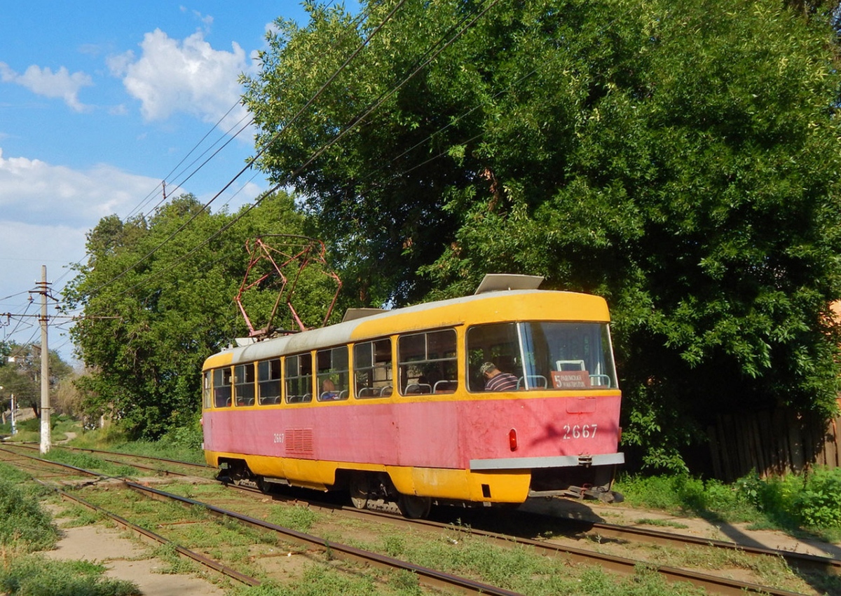 Волгоград, Tatra T3SU (двухдверная) № 2667