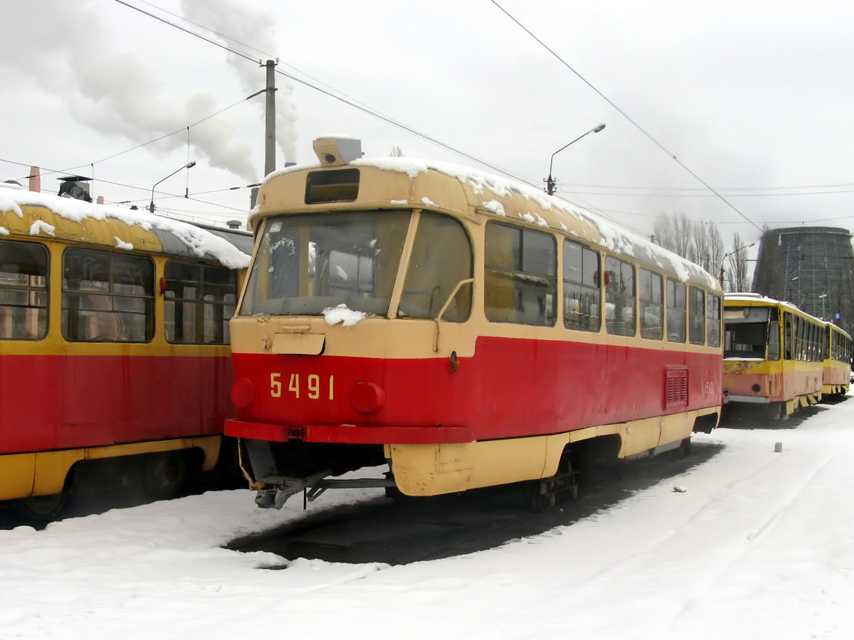Киев, Tatra T3SU № 5491