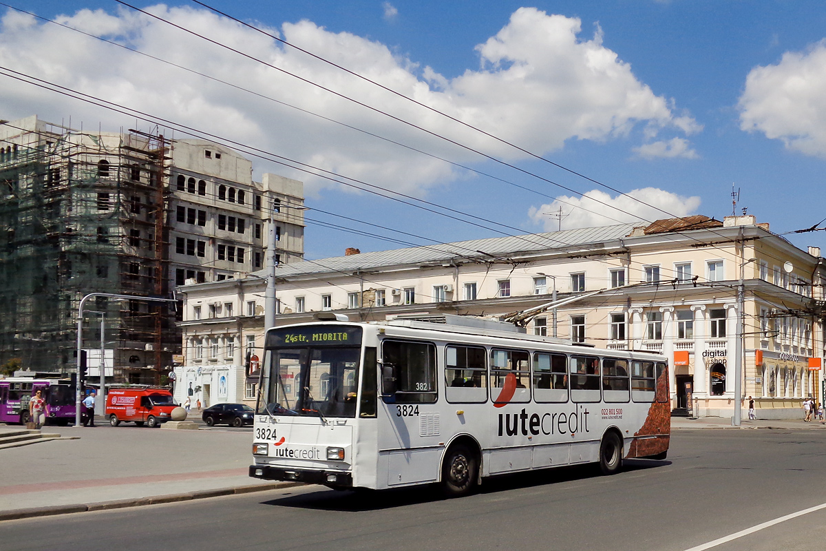 Кишинёв, Škoda 14TrDT/6M № 3824