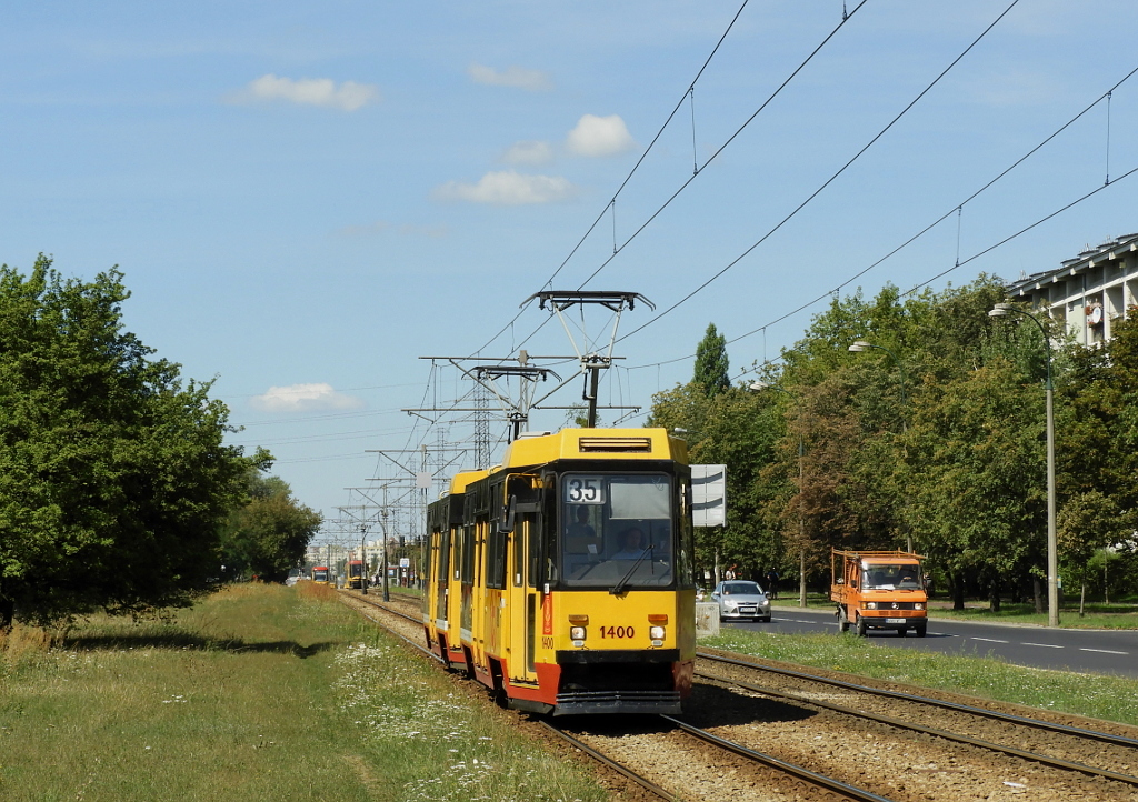 Варшава, Konstal 105Ne № 1400