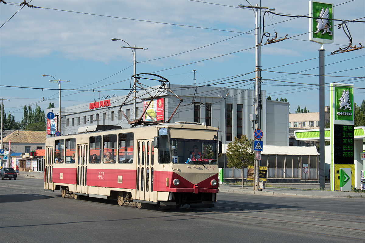 Запорожье, Tatra T6B5SU № 447
