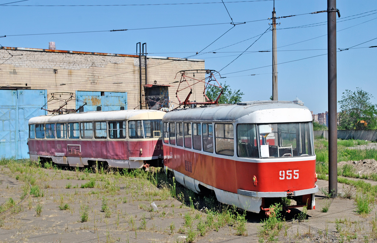 Донецк, Tatra T3SU № 939; Донецк, Tatra T3SU № 955