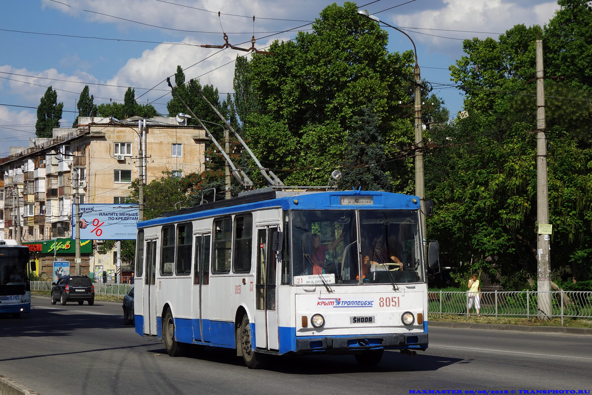 Крымский троллейбус, Škoda 14Tr02/6 № 8051
