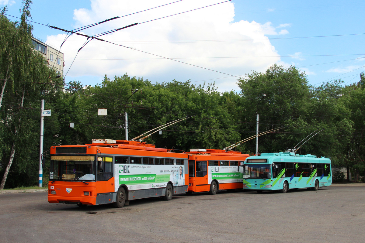 Ульяновск, Тролза-5275.07 «Оптима» № 03; Ульяновск, БКМ 32100D № 23