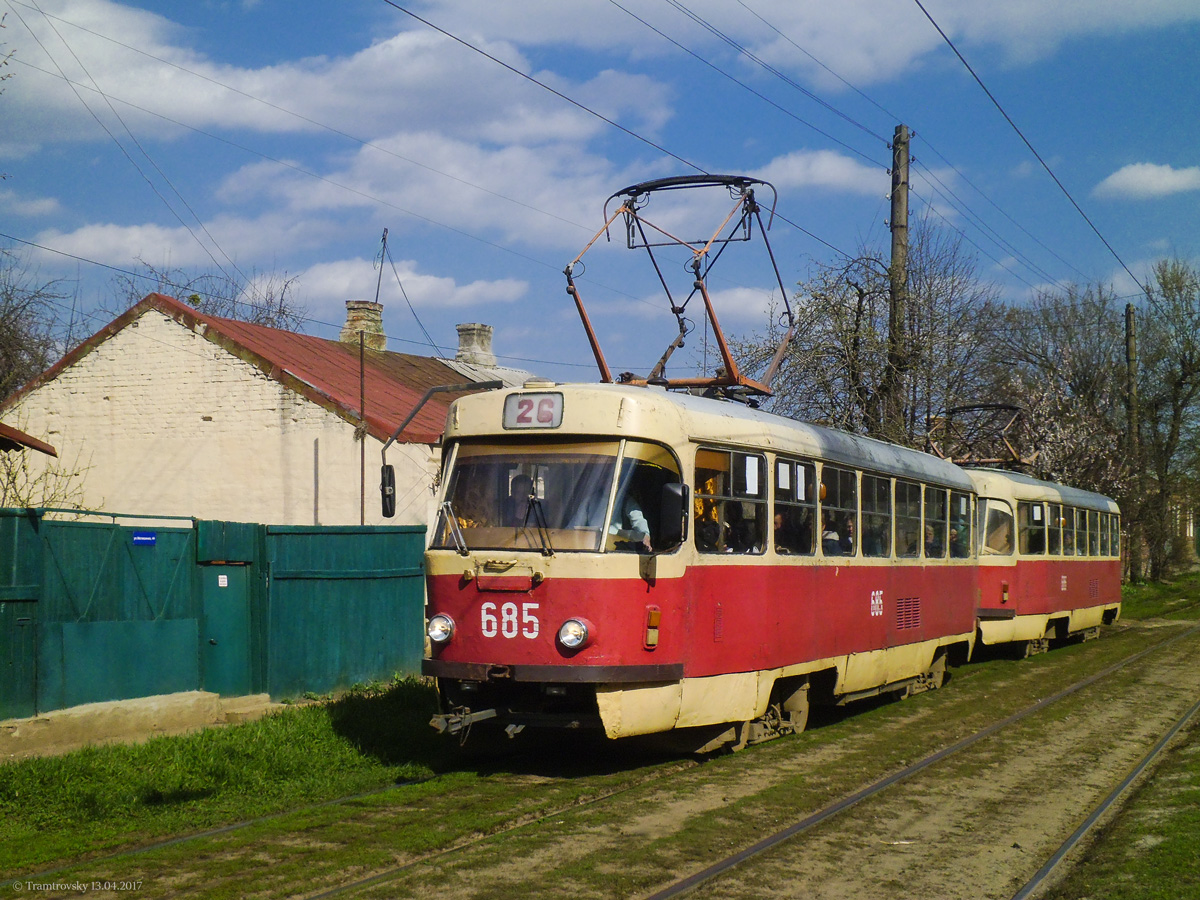Харьков, Tatra T3SU № 685