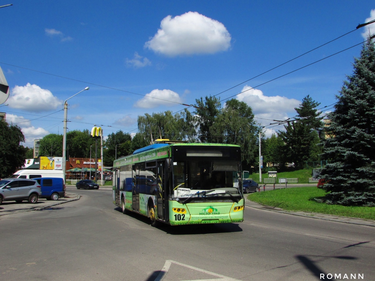 Львів, ЛАЗ E183D1 № 102 Львів, ЛАЗ E183D1 № 102