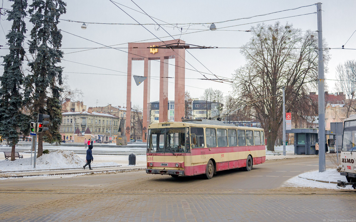 Львов, Škoda 14Tr89/6 № 544