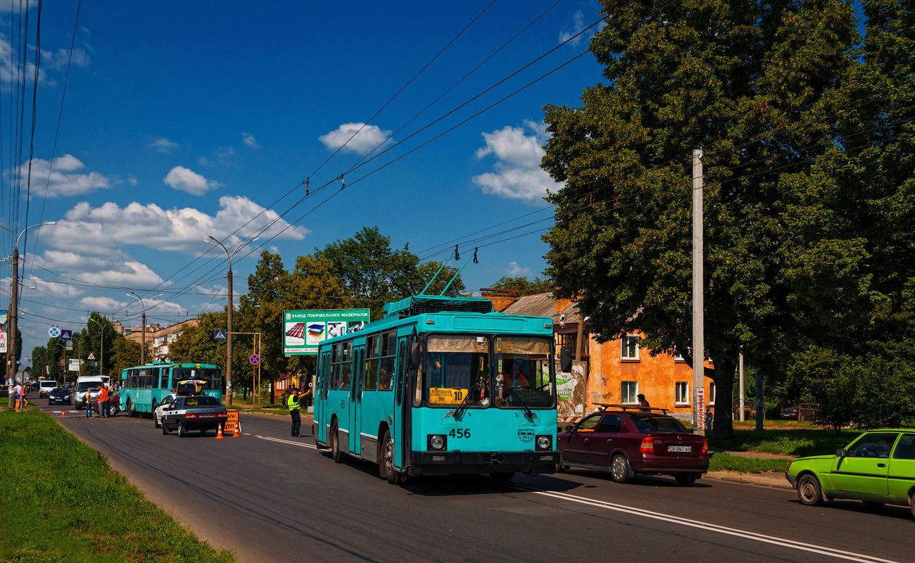 Чернигов, ЮМЗ Т2 № 456; Чернигов — Нештатные ситуации
