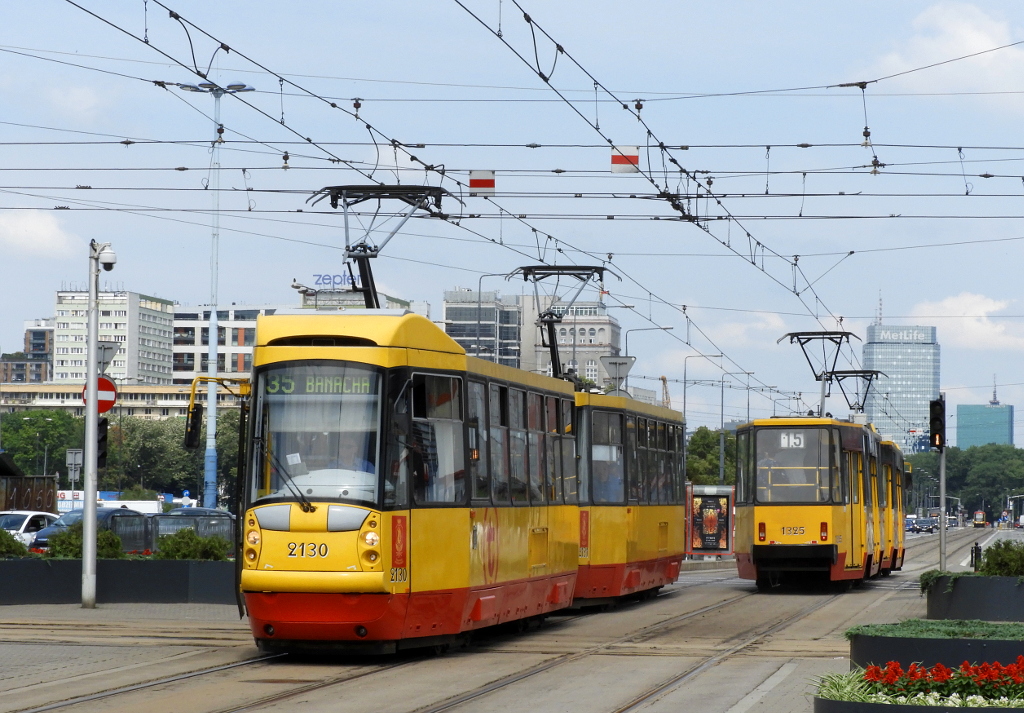Варшава, Konstal 105N2k/2000 № 2130; Варшава, Konstal 105Na № 1325