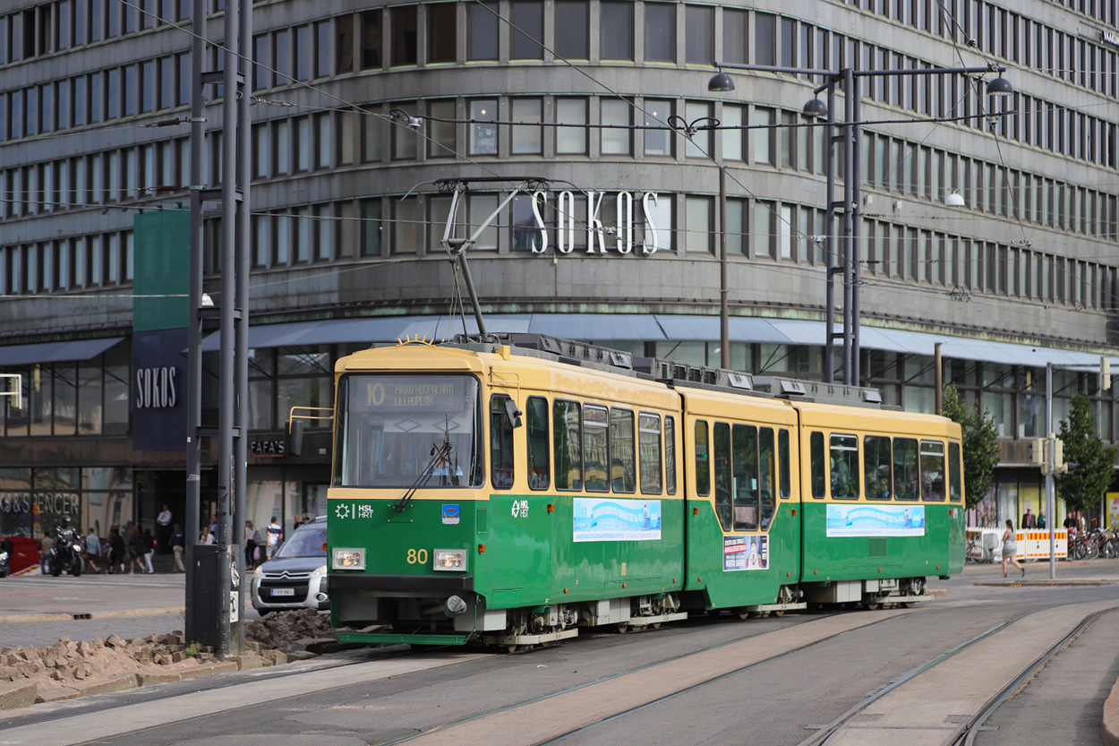 Хельсинки — Эспоо, Valmet MLNRV2 № 80 Хельсинки — Эспоо, Valmet MLNRV2 № 80