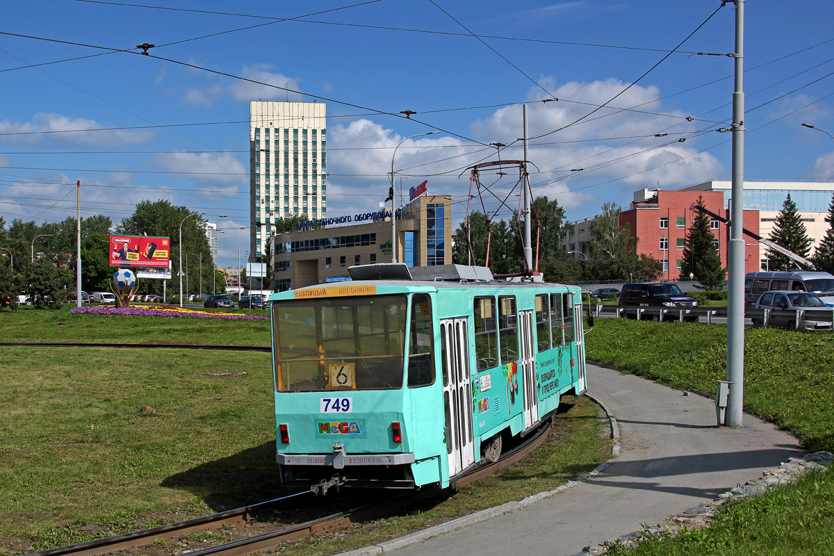 Екатеринбург, Tatra T6B5SU № 749