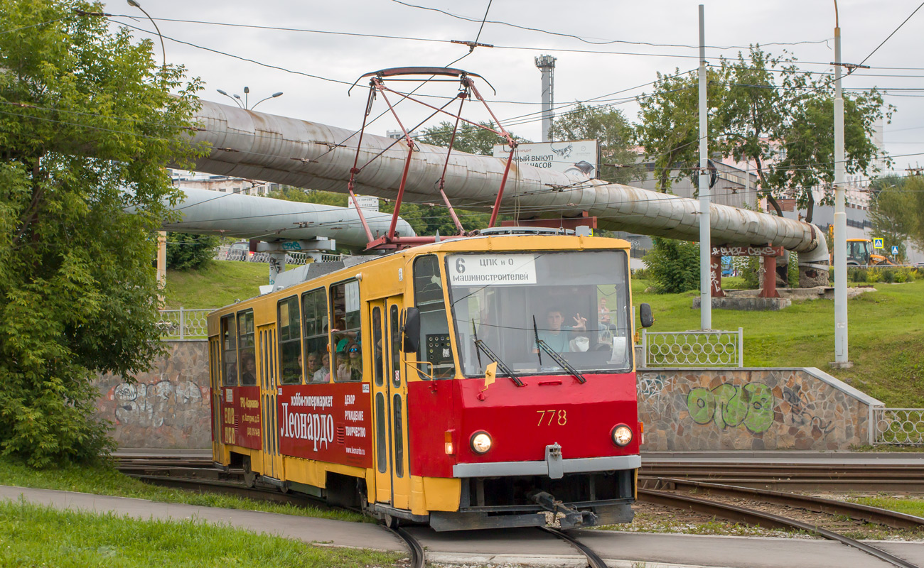 Екатеринбург, Tatra T6B5SU № 778
