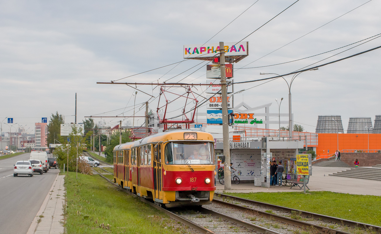 Екатеринбург, Tatra T3SU № 187