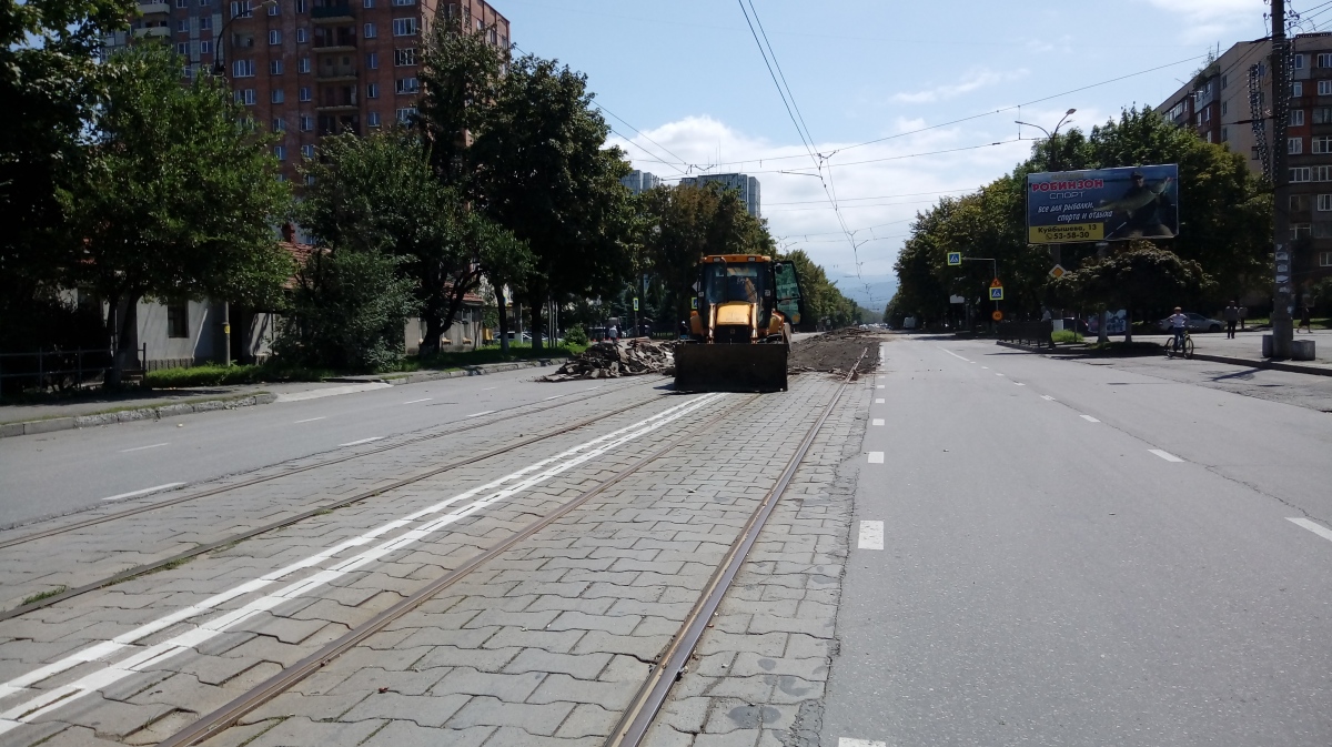 Vladikavkaz — Construction, repair and reconstruction of tram lines