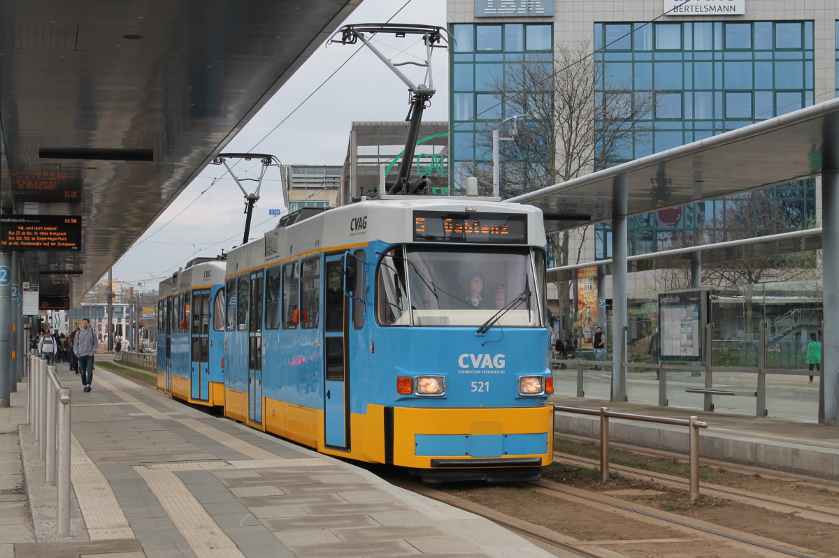 Chemnitz, Tatra T3DM Nr. 521