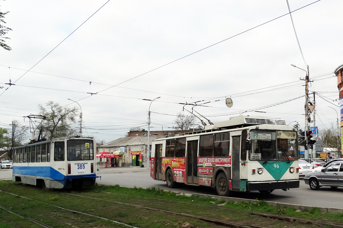 Таганрог, ВЗТМ-5284.02 № 96; Таганрог, 71-608КМ № 385