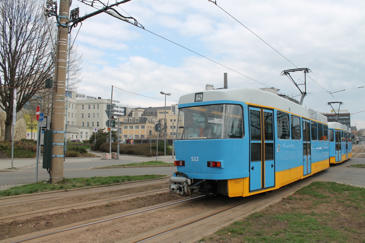 Chemnitz, Tatra T3DM Nr. 522