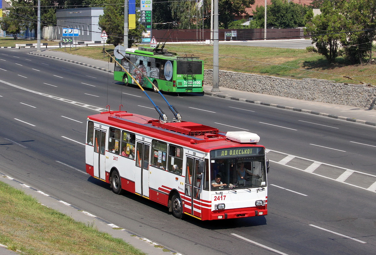 Харьков, Škoda 14TrM № 2417