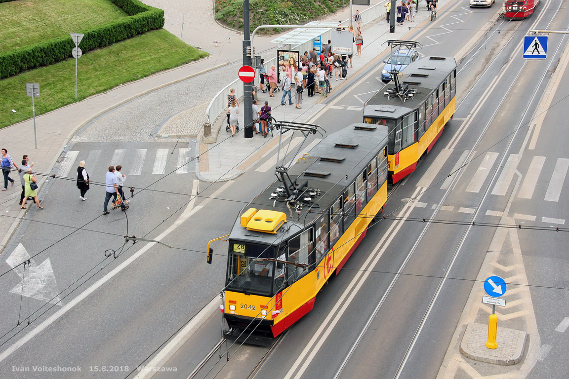 Варшава, Konstal 105N2k № 2042