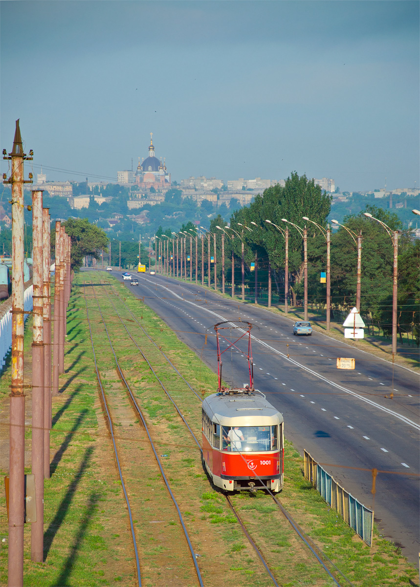 Mariupol, Tatra T3SUCS Nr. 1001; Mariupol — Tramway Lines and Infrastructure