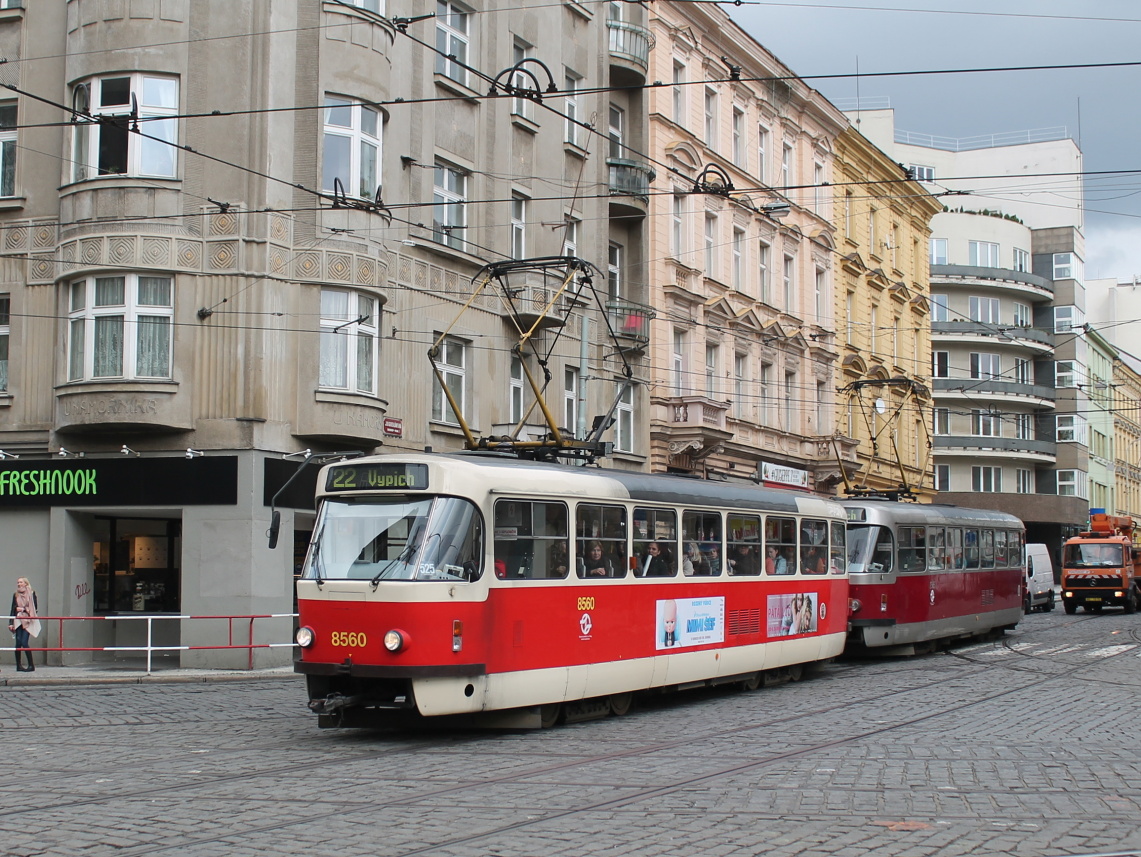 Прага, Tatra T3R.P № 8560