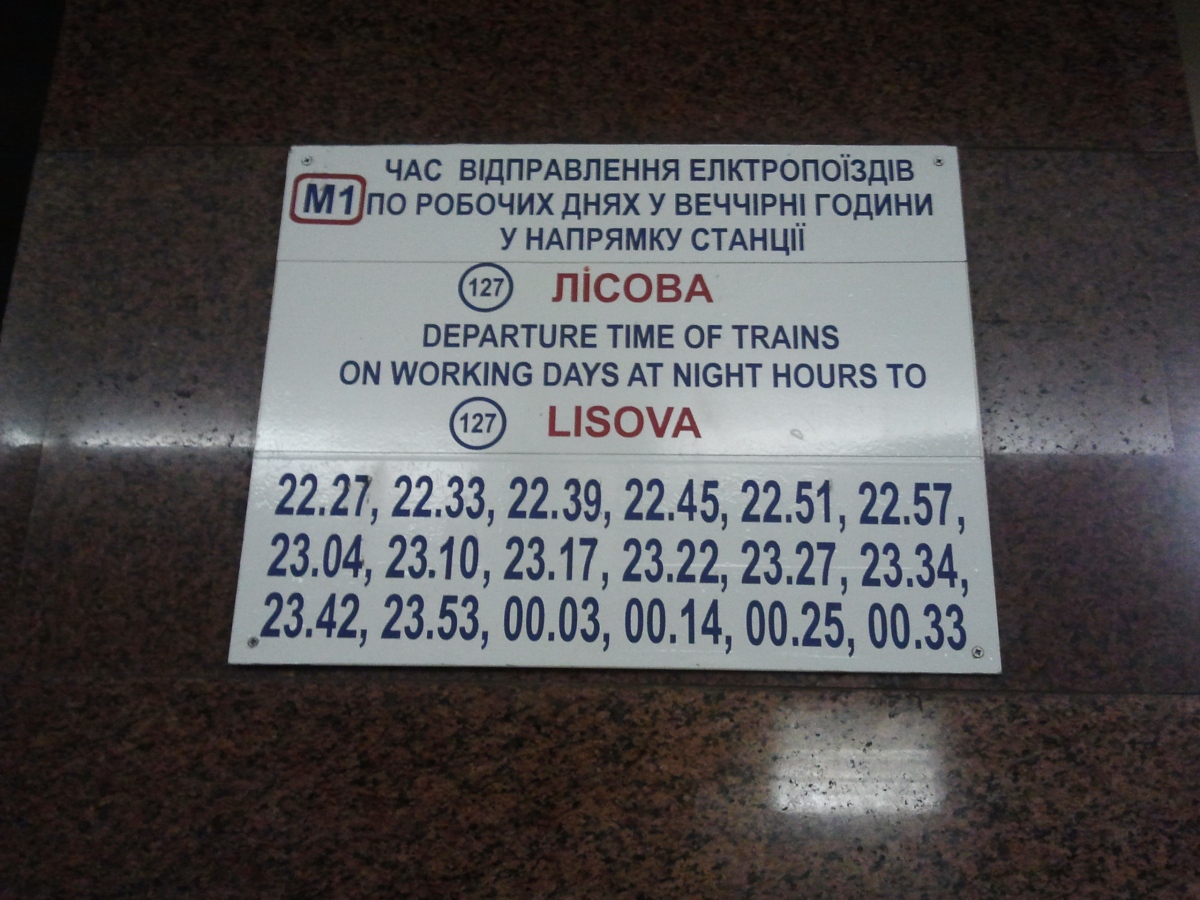 Киев — Метрополитен — Разное