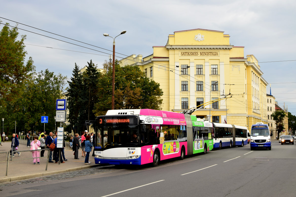 Рига, Škoda 27Tr Solaris III № 27243