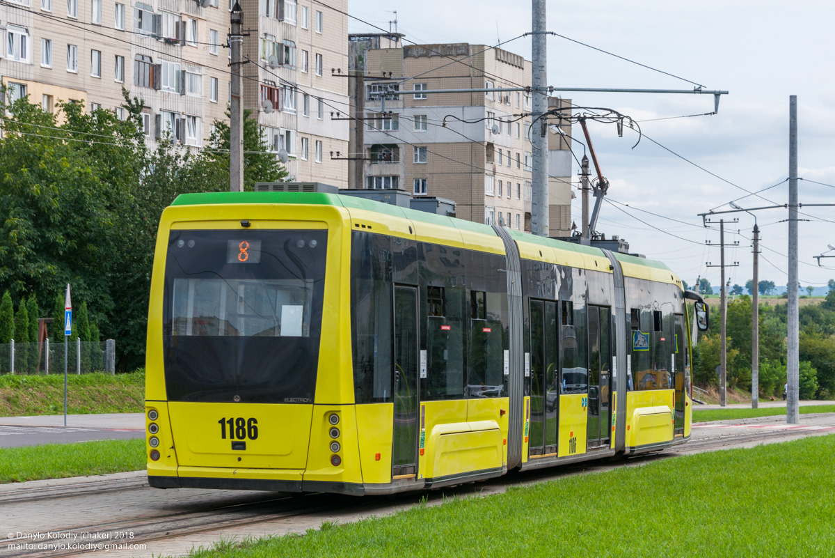 Львов, Electron T3L44 № 1186