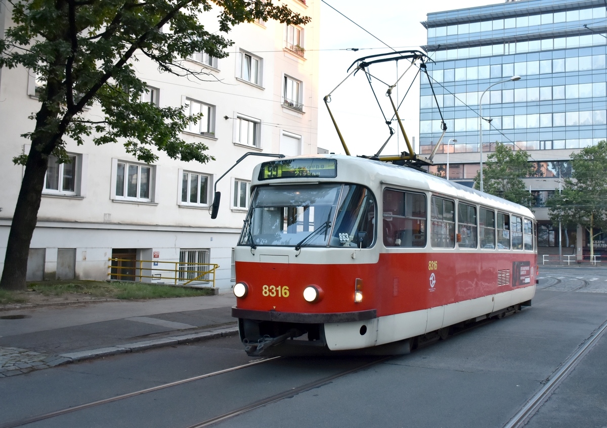 Prague, Tatra T3R.P # 8316 Prague, Tatra T3R.P # 8316