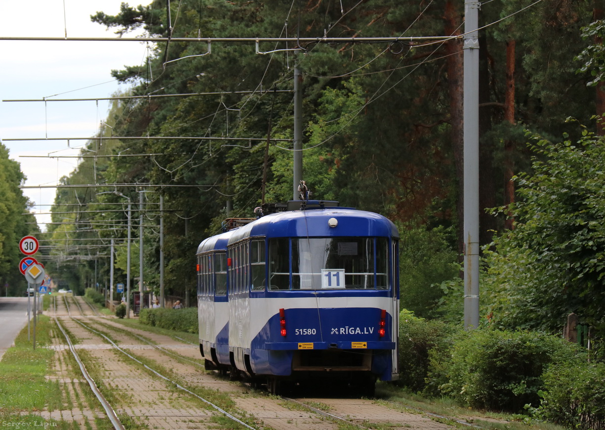 Рига, Tatra T3A № 51580