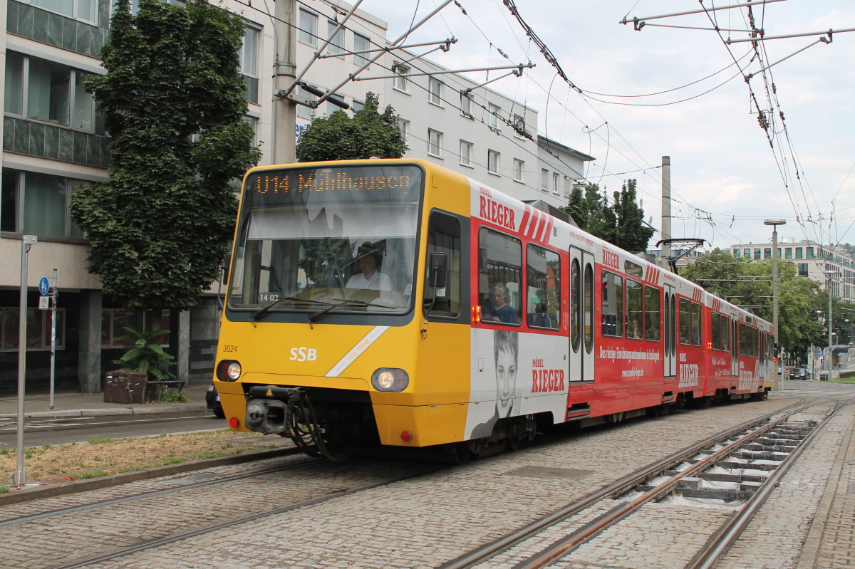 Штутгарт, Duewag DT8.4 № 3024