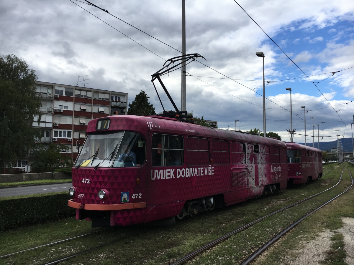 Загреб, Tatra T4YU № 472