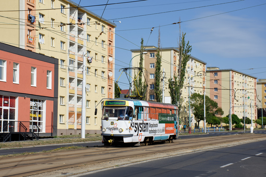 Мост ― Литвинов, Tatra T3M.3 № 307