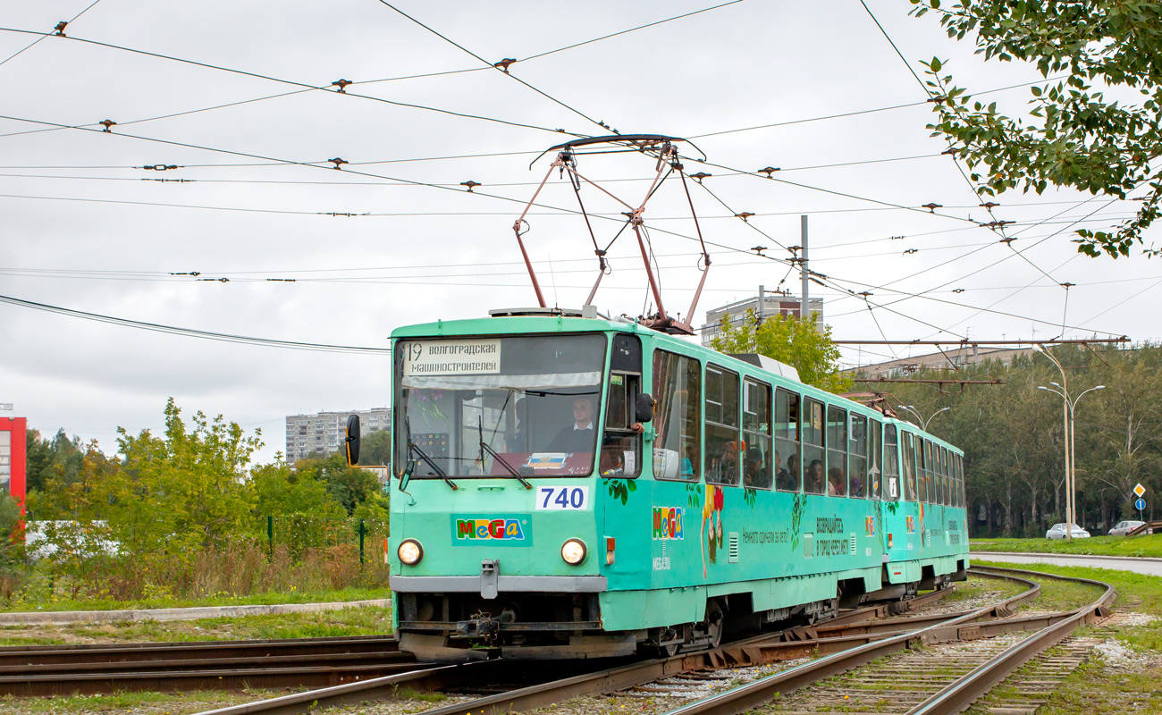Екатеринбург, Tatra T6B5SU № 740
