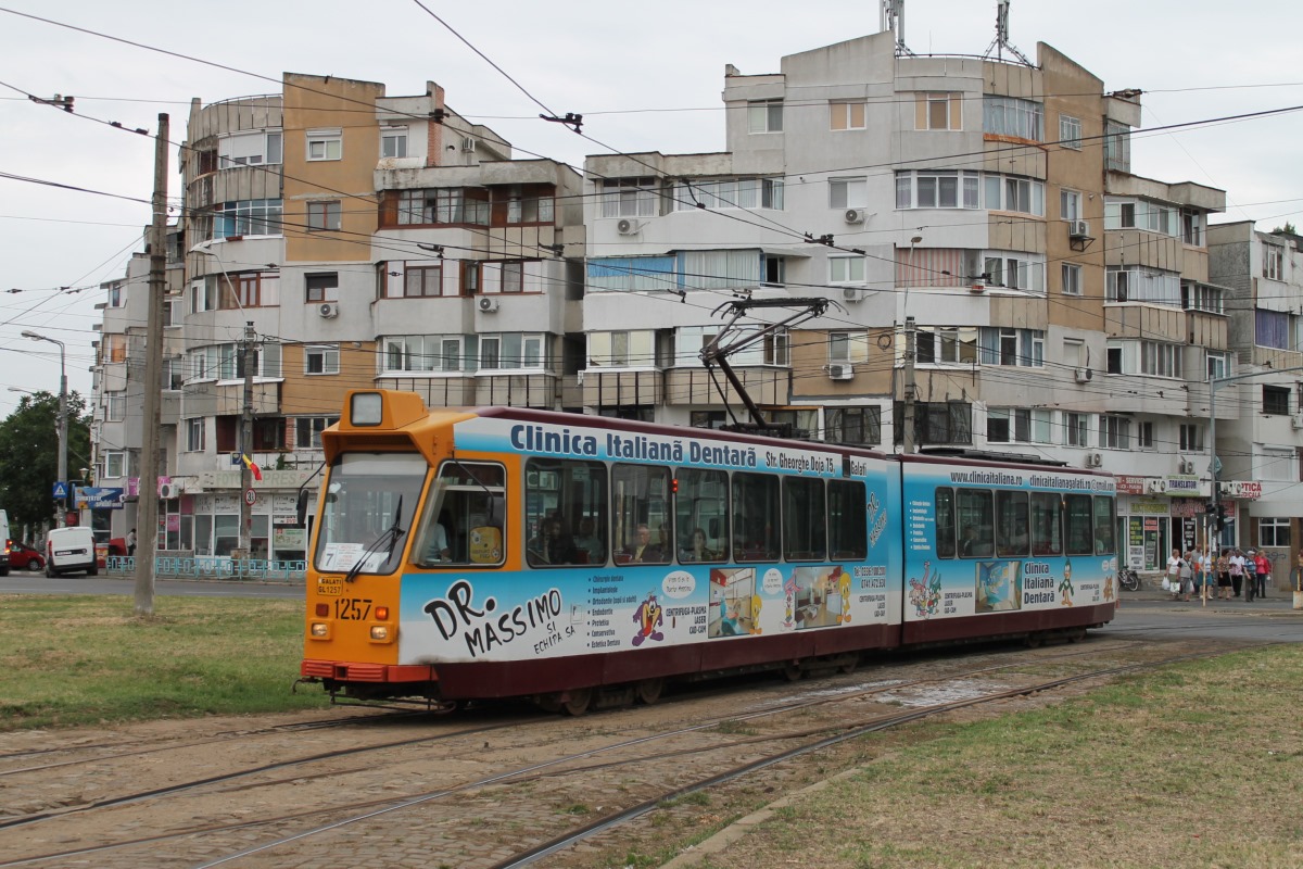 Галац, Duewag ZGT6 № 1257
