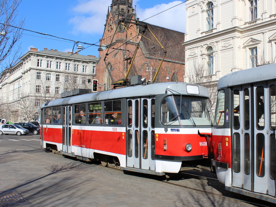 Брно, Tatra T3G № 1608