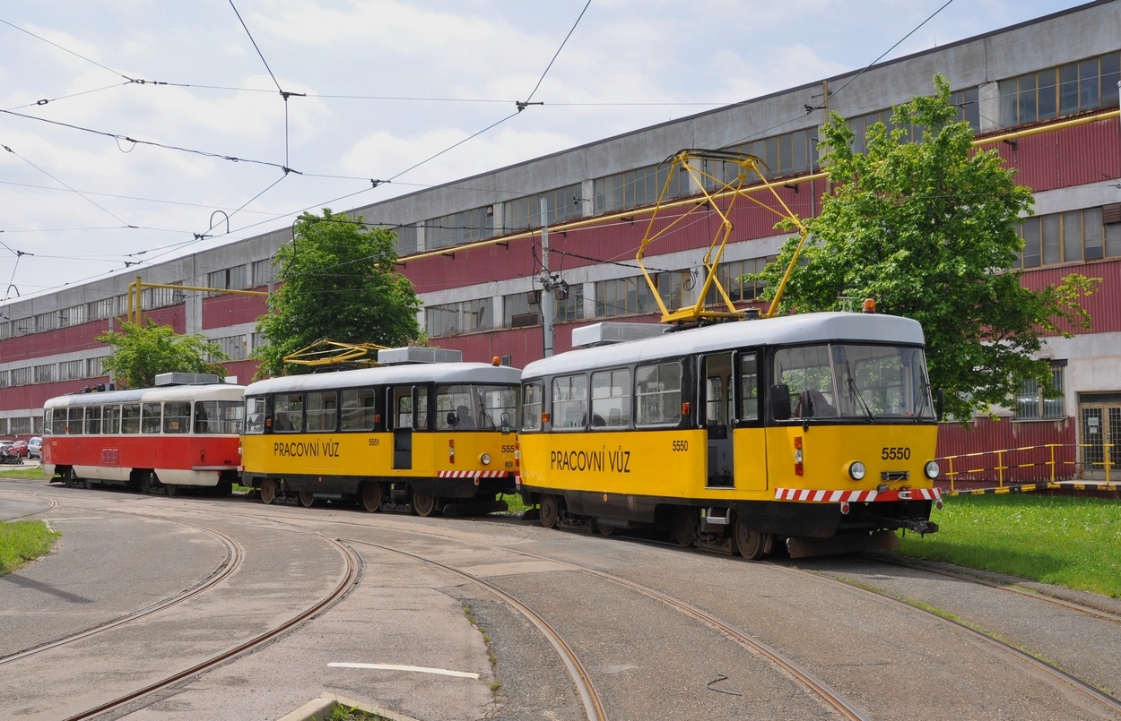 Прага, Tatra T3M № 5550; Прага, Tatra T3M № 5551; Прага, Tatra T3M № 8102