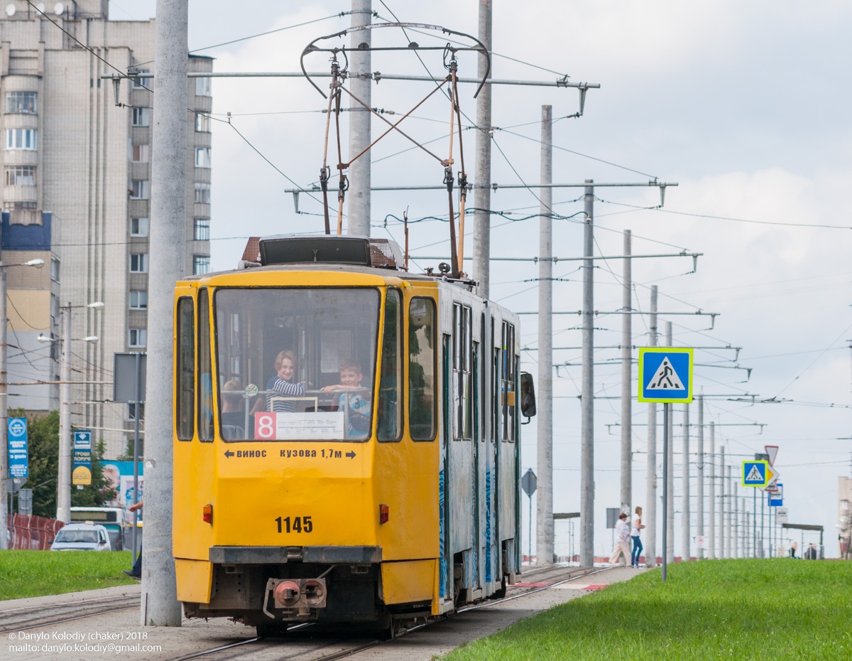 Львов, Tatra KT4SU № 1145