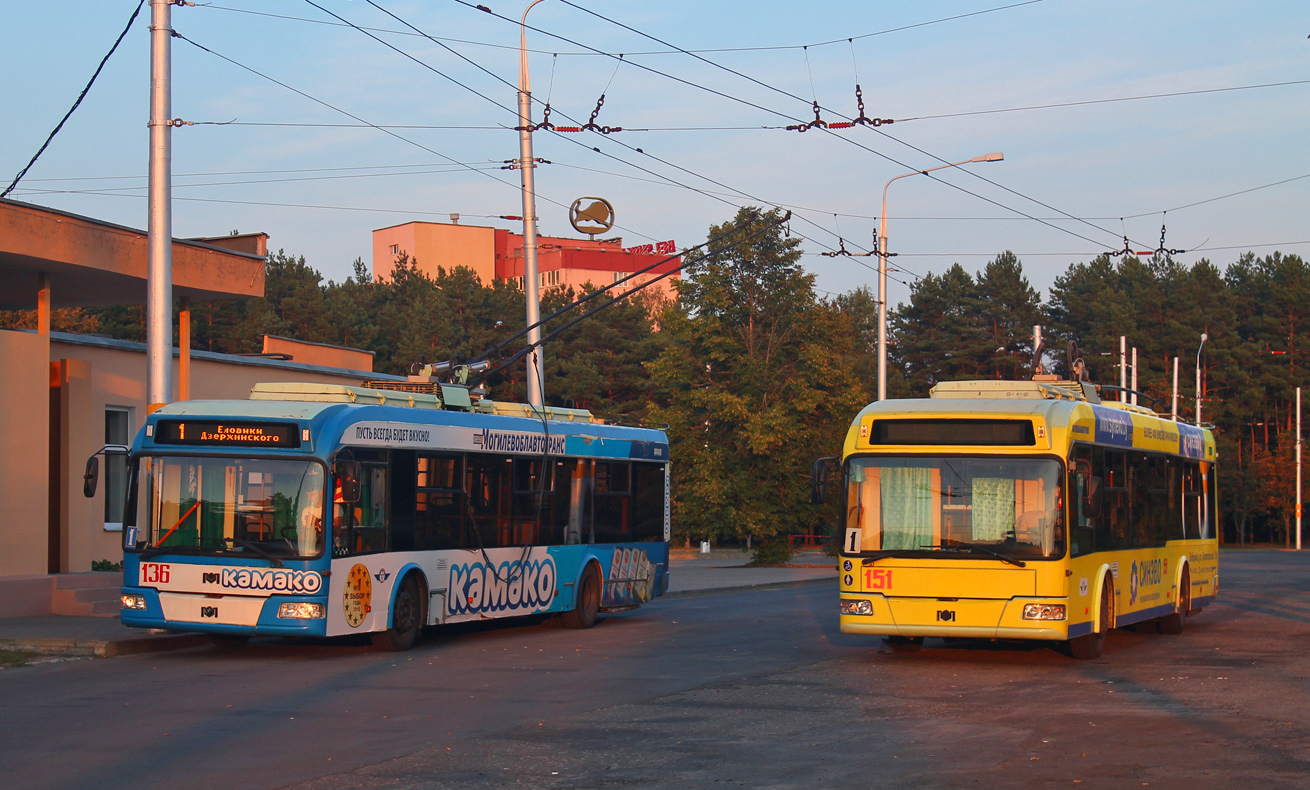 Бобруйск, БКМ 32102 № 136; Бобруйск, БКМ 32102 № 151