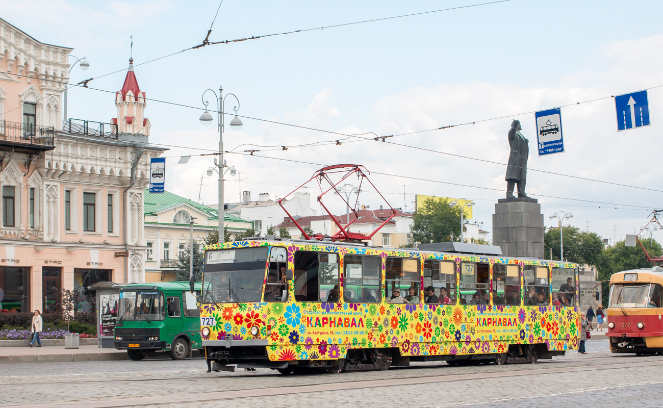 Екатеринбург, Tatra T6B5SU № 727