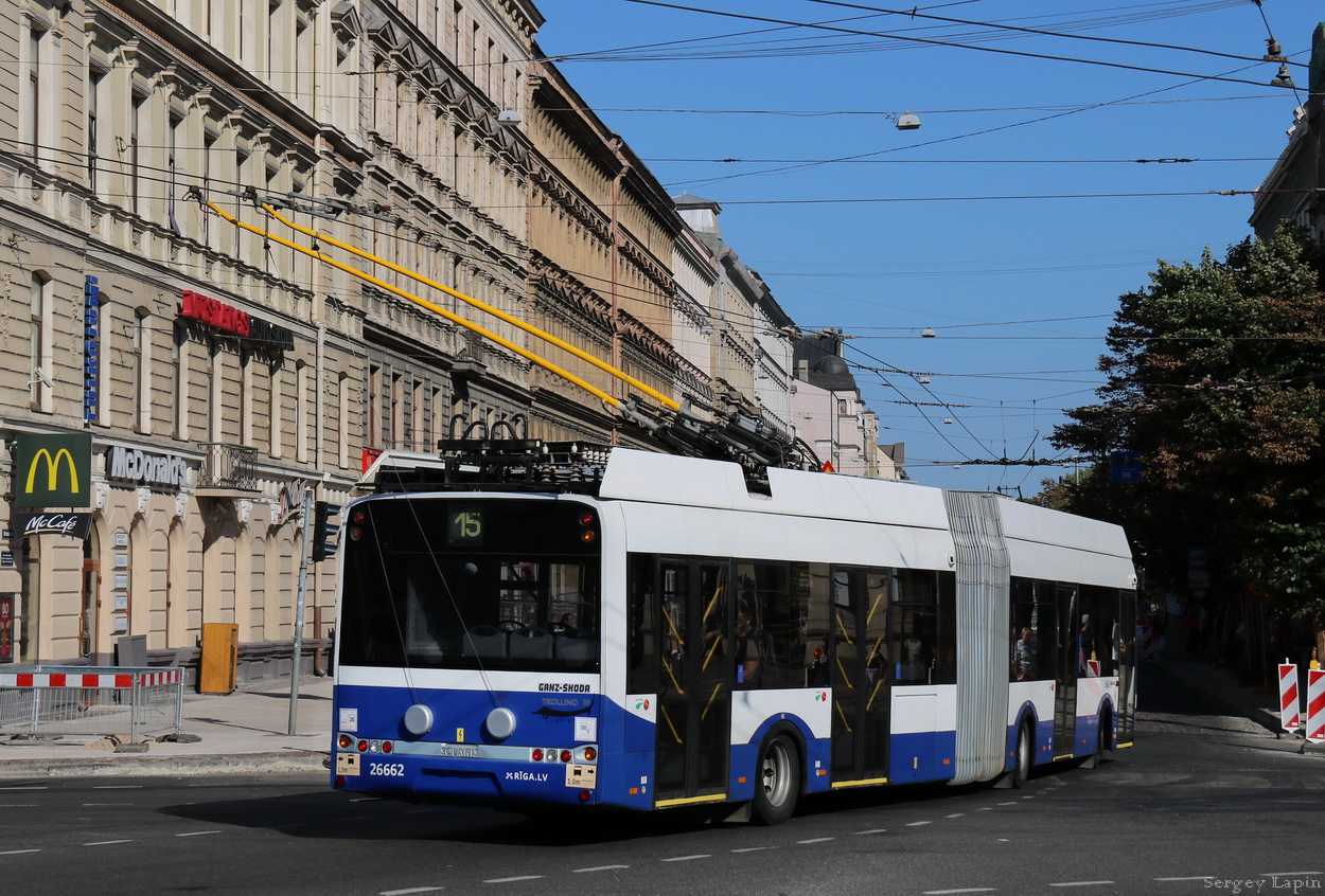 Рыга, Solaris Trollino III 18 Ganz-Škoda № 26662 Рыга, Solaris Trollino III 18 Ganz-Škoda № 26662
