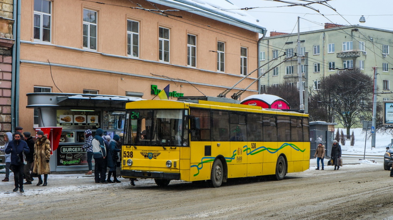 Львов, Škoda 14Tr02/6 № 538