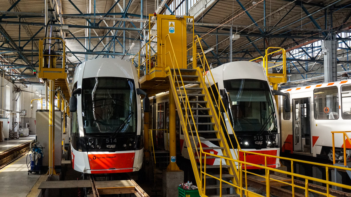 Таллин, CAF Urbos AXL № 514; Таллин, CAF Urbos AXL № 515
