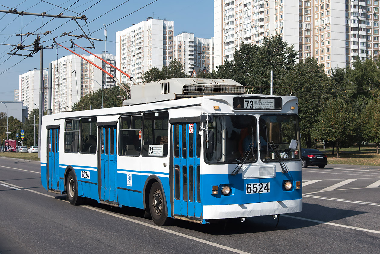 Москва, ЗиУ-682ГМ1 (с широкой передней дверью) № 6524 Москва, ЗиУ-682ГМ1 (с широкой передней дверью) № 6524