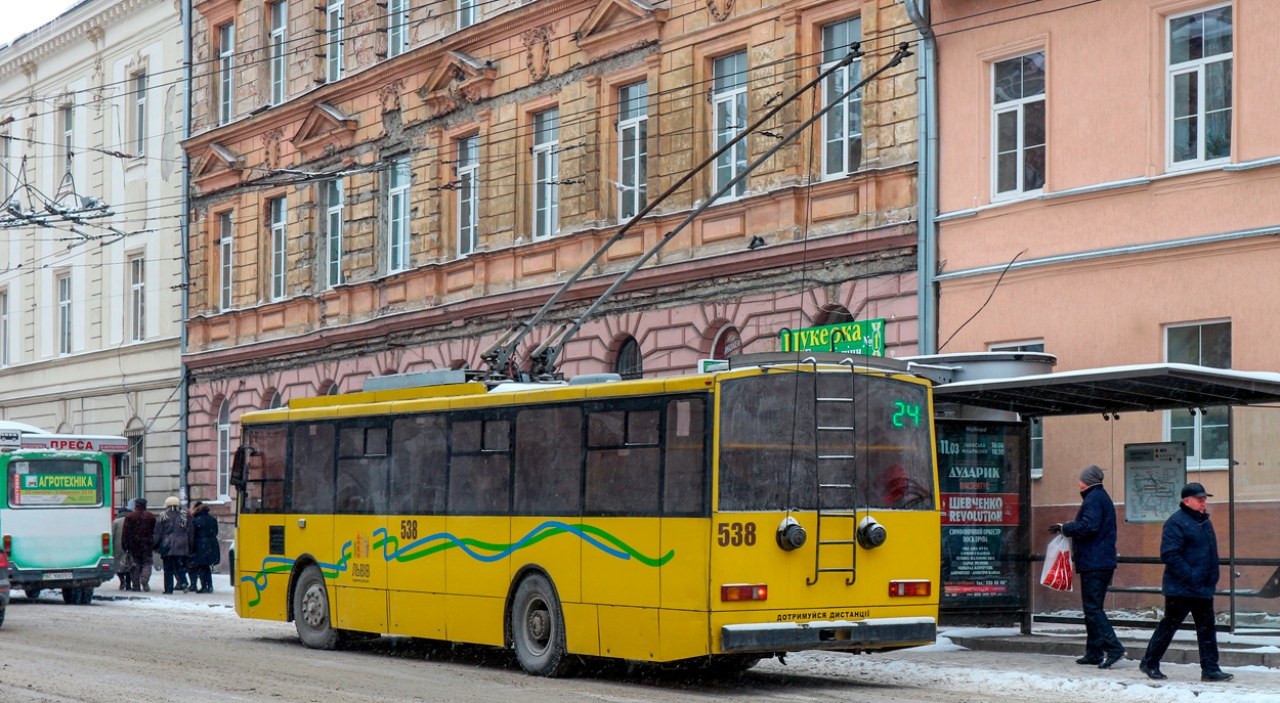 Львов, Škoda 14Tr02/6 № 538