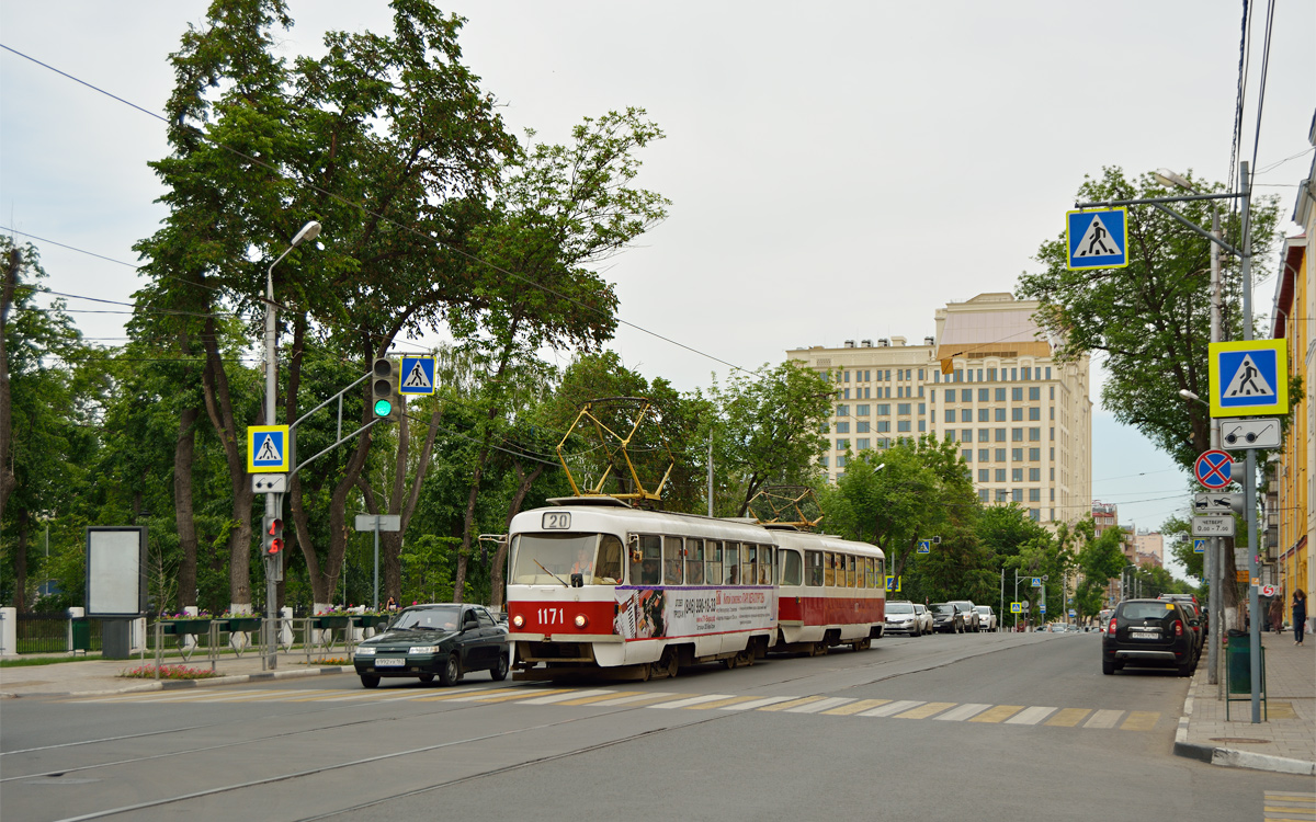 Самара, Tatra T3SU (двухдверная) № 1171