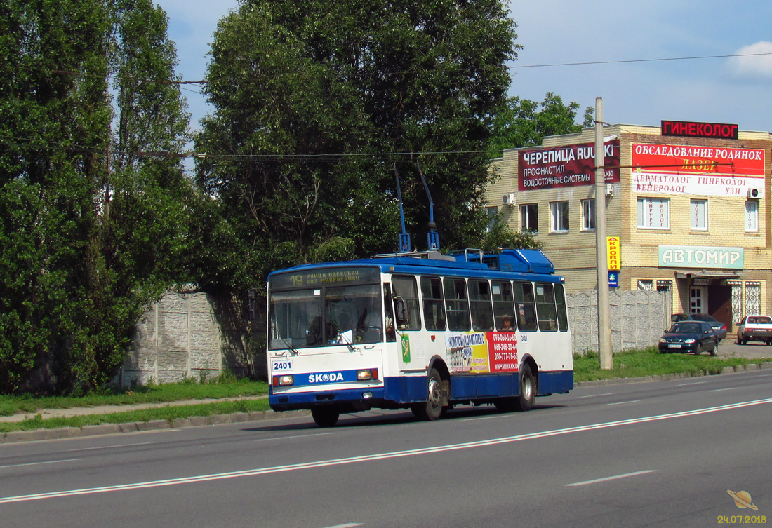 Харьков, Škoda 14Tr18/6M № 2401