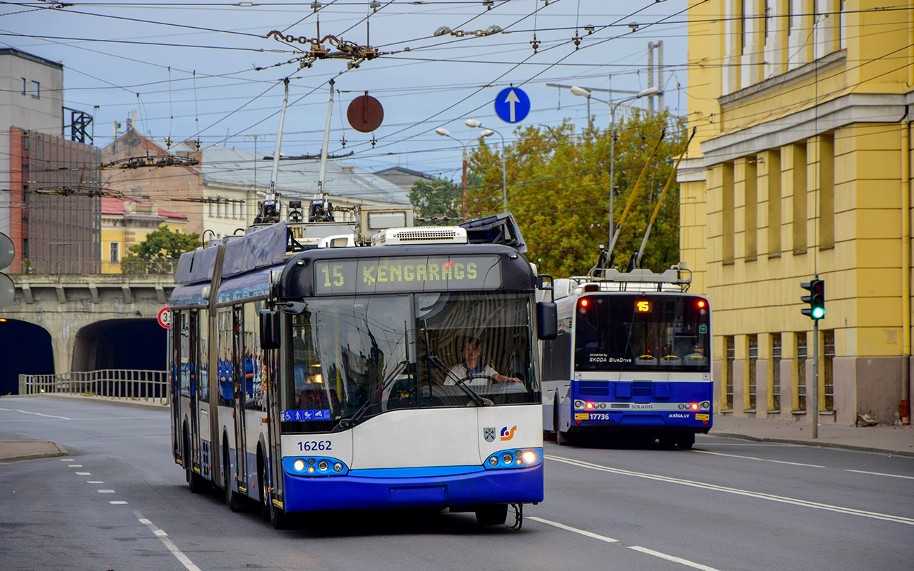 Рига, Solaris Trollino II 18 Ganz № 16262