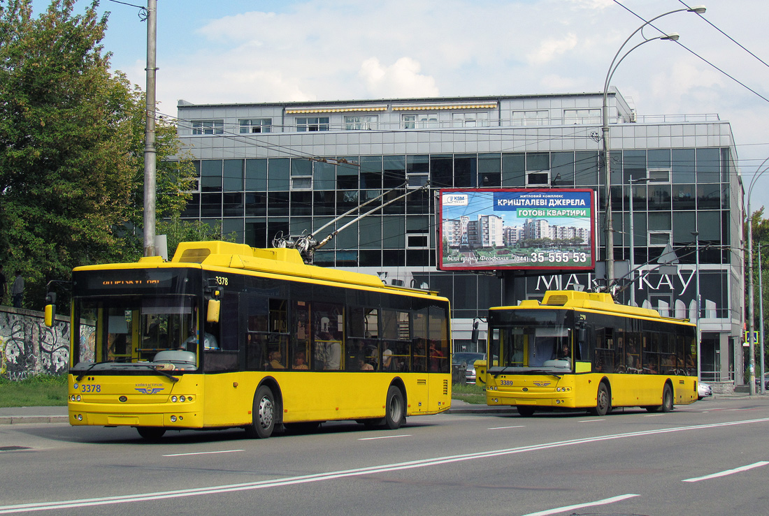 Киев, Богдан Т70110 № 3378; Киев, Богдан Т70110 № 3389